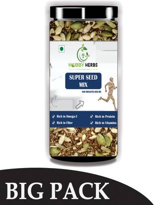 Hobby Herbs Super Seed Mix 500gm| Protein Rich seeds | Healthy Edible Seeds Mixed Seeds