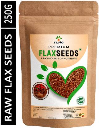 Trivang Flax Seeds-250 G | Rich in Omega 3, Calcium and Fatty Acid - Brown Flax Brown Flax Seeds