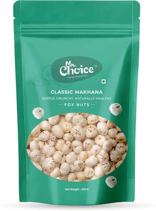 Mr Choice Premium Classic Makhana | Plain & Healthy Fox Nuts | Natural & Nutritious Lotus Seeds(Makhana)