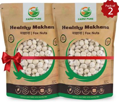 FARM PURE Healthy Phool Makhana, 100% Natural Gluten Free High Protein, Fox Nuts Superfood Lotus Seeds(Makhana)
