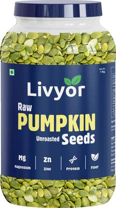 LIVYOR Raw Pumpkin Seeds for eating, Rich in Protein and Fiber Pumpkin Seeds