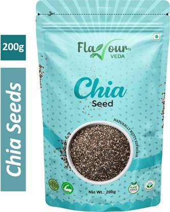 Flavour Veda Raw Chia Seeds for Weight Loss with Omega 3 , & Fiber, Calcium Rich Chia Seeds