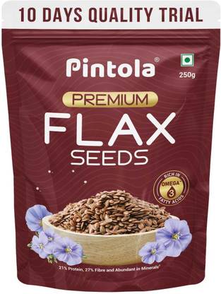 Pintola Premium Flax Seeds | 100% Natural | Non GMO Brown Flax Seeds