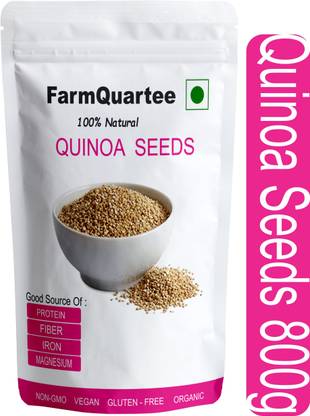 FarmQuartee Organic Quinoa Seeds for Weight loss Management Rich in Iron fiber & Gluten free Quinoa Seeds