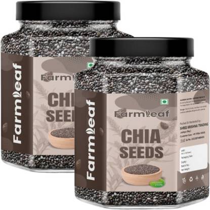 FarmLeaf Raw Chia Seeds for Weight Loss with Omega 3 , Zinc and Fiber, Rich in Calcium Chia Seeds