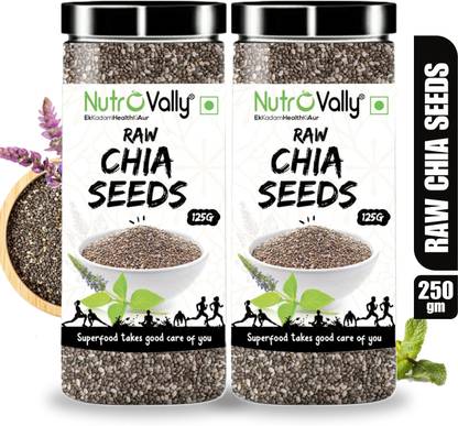 NutroVally Chia Seeds for Weight Loss | Rich in Omega3 & 100% Natural Diet Seeds Chia Seeds