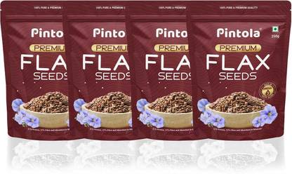 Pintola Premium Flax Seeds | 100% Natural | Non GMO Brown Flax Seeds