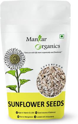 ManHar Organics Raw Sunflower Seeds for Eating and Weight Management 1Kg, Vitamin Rich Superfood Seed