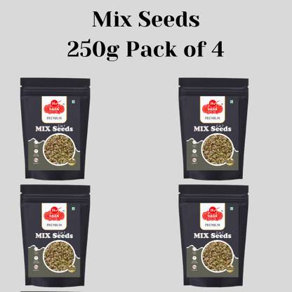 DADA 5 in1 Mix Seeds for weight loss,Healthy snacks|Edible seeds Mixed Seeds 250gX4 Mixed Seeds