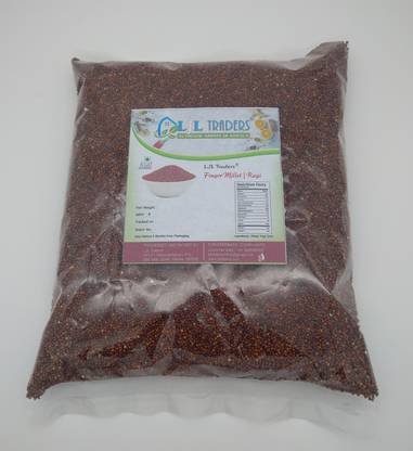 LJL Traders Whole Ragi Seed Finger Millet / Nachni / Keppa / Kurumpullu Millet Seeds