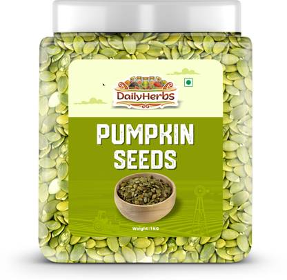 DAILYHERBS Raw Pumpkin Seeds For Eating | AAA Grade Jumbo High in Protein, Healthy Pumpkin Seeds