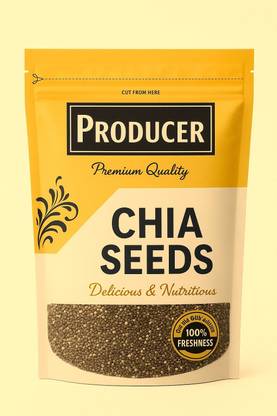 PRODUCER Premium Raw Chia Seeds | High in Omega-3, Fiber & Protein | 100g | G237 Chia Seeds