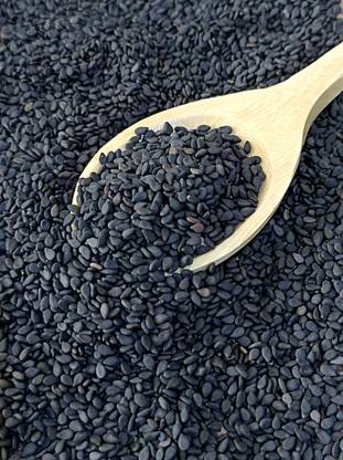 FreshTrain Best Quality Black Sesame Seed | Kala Til | Kali Tilli | Teel | Ellu |100% Fresh Black Sesame Seeds