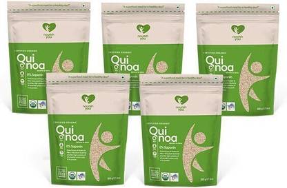 Nourish You White Quinoa for Weight Loss, Glutten Free, High Protein & Fibre (500g Each) Quinoa Seeds