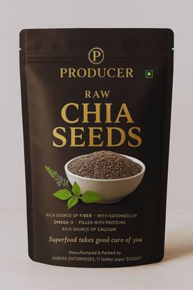 PRODUCER Premium Chia Seeds For Weight Loss | With Omega 3, Zinc & Fiber|Diet Food C353 Chia Seeds