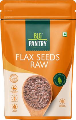 BIG PANTRY Raw Flax/Alsi Seeds | Rich in Protein & Omega 3 | Source of Iron & Dietary Fibre Brown Flax Seeds