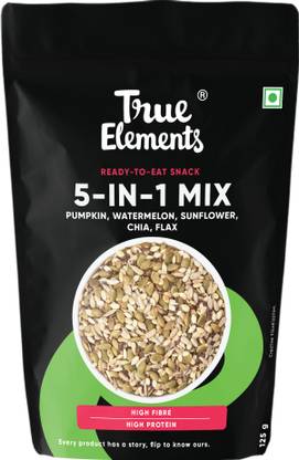 True Elements 5 in 1 Super Seeds Mix Rich in Protein and Fibre Superfood | Healthy Snacks mix Mixed Seeds