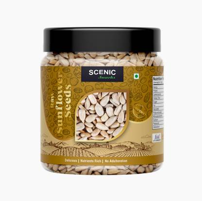 SCENIC Snacks Premium Raw Sunflower Seeds, Rich in Protein & fiber |Edible Seeds for Eating Sunflower Seeds