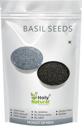 Holy Natural BASIL SEEDS - 100 GM Sweet Basil Seeds