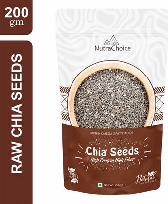 NutraChoice Raw Chia Seeds for Weight Loss Management with Omega 3 and Fiber Chia Seeds