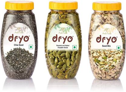 dryo Combo of Salted Pumpkin Seed 230g & Seed Mix 250g & Sunflower Seeds 230g Pumpkin Seeds, Mixed Seeds, Sunflower Seeds