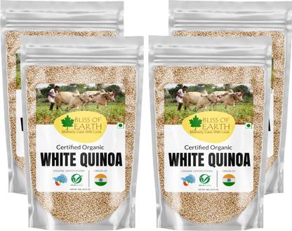 Bliss of Earth USDA Certified Combo Of Organic White Quinoa Raw Superfood Pack Of 4 (700gm Each) Quinoa Seeds
