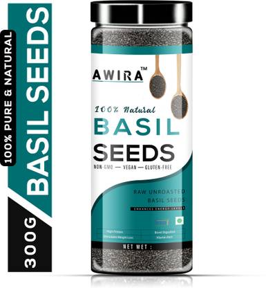 Awira Raw Basil |Sabja Seeds, Rich in Protein & High Fibre Basil Seeds