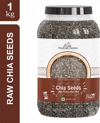 NutraChoice Raw Chia Seeds for Weight Loss Management with Omega 3 and Fiber Chia Seeds