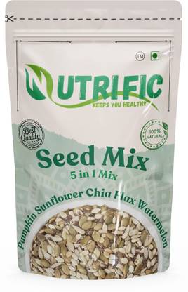 Nutrific Mix Seeds | 5 in 1 Seed Mix | Rich in Protein & Fibre | Healthy Snack | Mixed Seeds