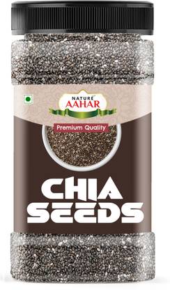 Nature Aahar Raw Chia for Weight loss with Omega 3 and Fiber, Rich in Calcium, Chia Seeds Chia Seeds, Brown Chia Seeds