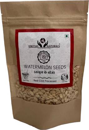 Vikeshi Naturals Watermelon Seeds, Tarbuj ke Beej, Premium Quality, 100% Natural Watermelon Seeds