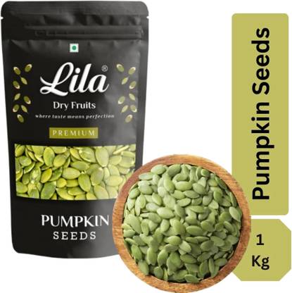 lila dry fruits Premium Raw Pumpkin Seeds |Immunity Booster|Kadu Beej|Super Seeds 1 Kg Pumpkin Seeds