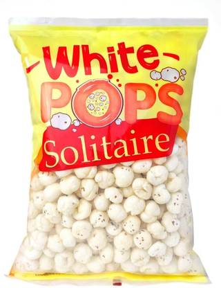 White Pops Solitaire Makhana Vegan, Healthy Diet, Immunity Booster Snacks Lotus Seeds(Makhana)