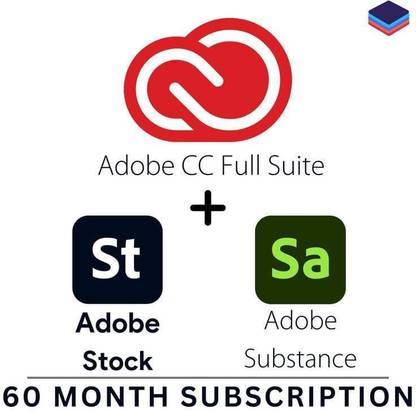 Stucii Adobe CC + 750 Stock + Substance 3D Colection LifeTime Subscription