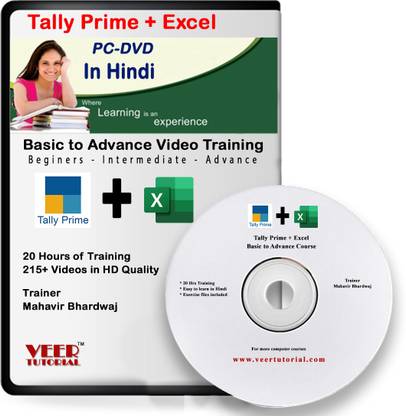 veertutorial TALLY PRIME + EXCEL BASIC TO ADVANCE COURSE IN HINDI