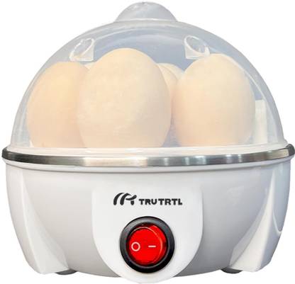 truTRTL Smart Instant Egg Boiler Machine 350 Watts Boil upto 7 Eggs (Hard, Medium, Soft) 7Egg-WH Egg Cooker