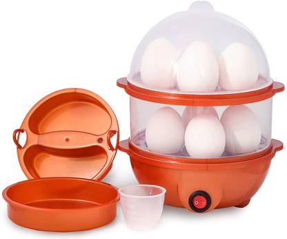 Tormeti Double Layer Egg Boiler Off 14 Egg Poacher for Steaming, Cooking, Boiling and Frying EGG COOKER C Egg Cooker