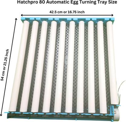 HatchPro 80 Eggs Rolling Automatic egg tray multipurpose with motor ,assembled for Egg Incubator