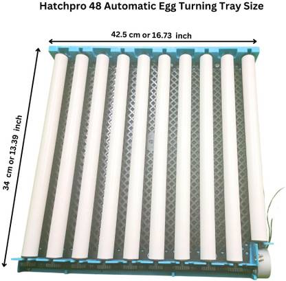 HatchPro 48 Eggs Rolling Automatic egg tray multipurpose with motor ,assembled for Egg Incubator