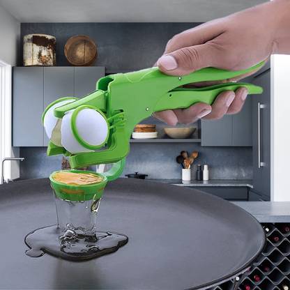 DEVYM IMPEX egg cracker and egg separators Plastic, Stainless Steel Egg Separator Egg Cracker