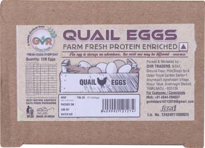 GVR Eggs Quail Multicolor Eggs