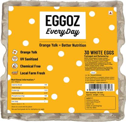 Eggoz Everyday Hen White Eggs