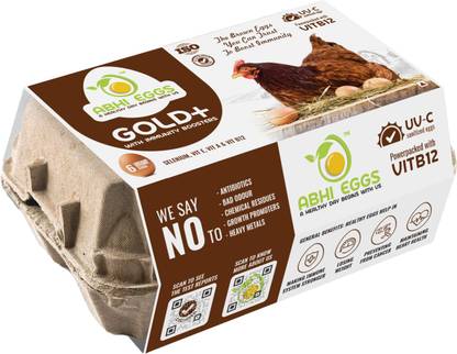 Abhi Eggs Gold+ Hen Brown Eggs
