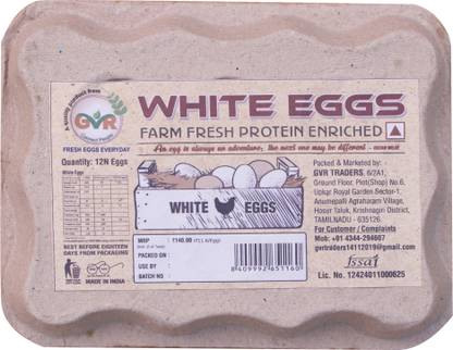 GVR Fresh Hen White Eggs