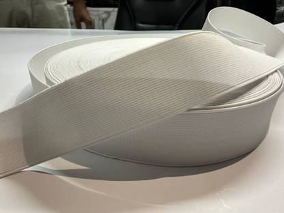 DZIRE Woven White Elastic