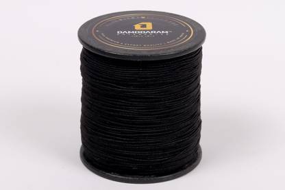DAMODARAM Elastic Thread and Cord Black Elastic