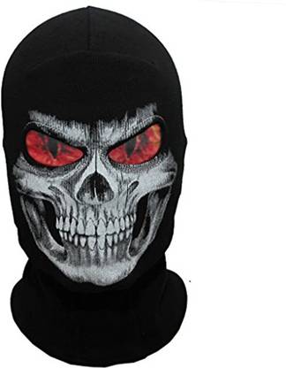 WTACTFUL Scary Skeleton Skull Balaclava Ghost Death Face Mask - Flame Eyes Elders Halloween Costume