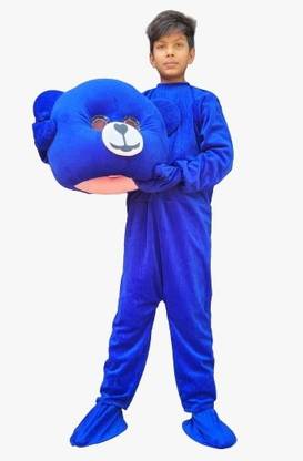 COSTUMEKING Kid costume premium quality smart taddy Blue 4 feet size costume Elders Halloween Costume