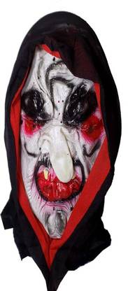 Brown Leaf Demon Devil Bhoot Face Mask For Halloween Party Elders Halloween Costume