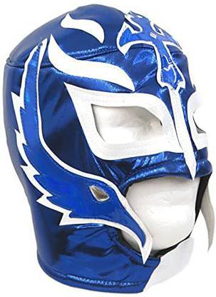 Leos Imports Rey Mysterio Lucha Libre Wrestling Mask (Pro-Fit) Costume Wear Royal Blue Mx03 Elders Halloween Costume